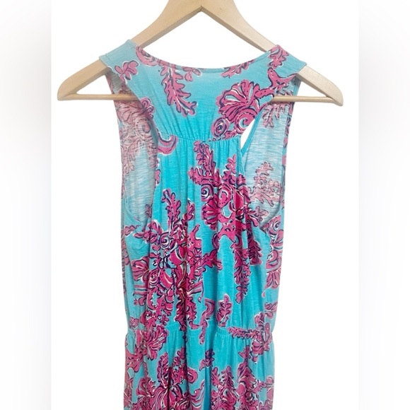 Lilly Pulitzer Mills Maxi Dress Rhode Island Reef Sleeveless Size Small - Picture 7 of 8